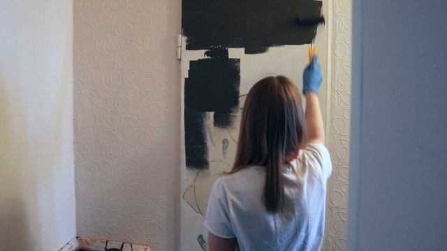 Обновляем старые двери! Красим в глубокий серый оттенок смотреть онлайн