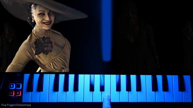 Resident Evil Village 8 / Piano Puzzle / ONE FINGER piano tutorial with Voice смотреть онлайн