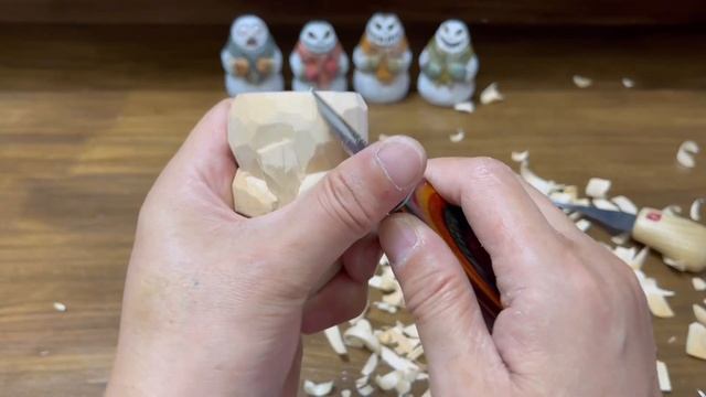[우드카빙] 눈사람유령 조각하기 Woodcarving-Halloween Project