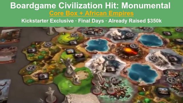 Boardgame Civilization Hit! Kickstarter Final Days. Already Raised $350k: www.bit.ly/Monumental-KS смотреть онлайн