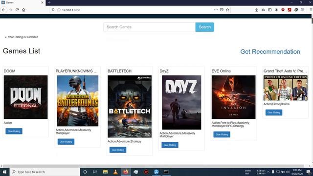 Game Recommender System смотреть онлайн