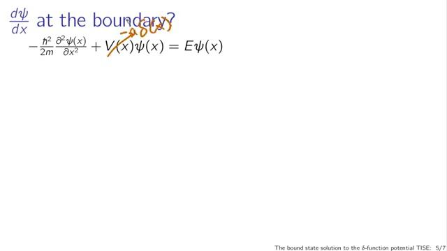 The bound state solution to the delta function potential TISE смотреть онлайн