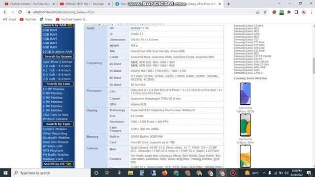 Samsung Galaxy A52s mobile review 2023 by faiz noor смотреть онлайн