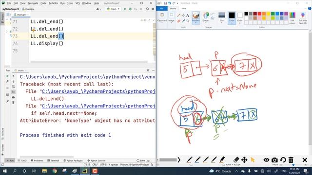 #3 Delete Node from the LinkedList in Python смотреть онлайн