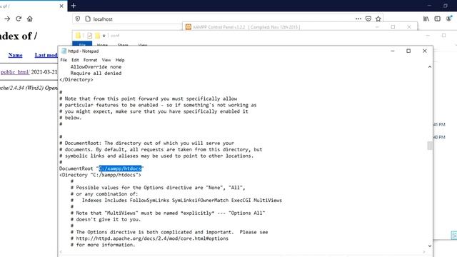 How To Set public_html in Xampp | Nexample смотреть онлайн