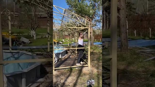 Навес из поликарбоната Спецкаркас | навес для бассейна