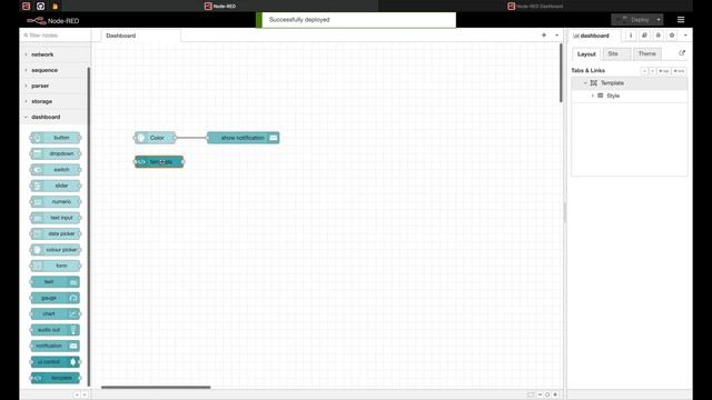 Node-Red: Dashboard Template ColourPicker смотреть онлайн