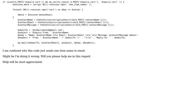 Wordpress: Get the name of all the Items of cart in current session смотреть онлайн