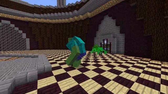 Mutant Zombie VS Every Mutant Monster - Mob Battles In Minecraft смотреть онлайн