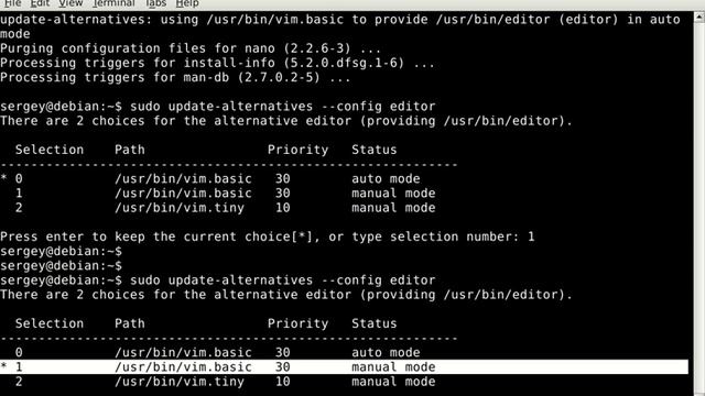 auto vs manual mode in update-alternatives on Linux смотреть онлайн