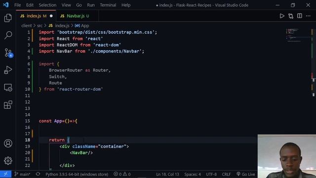 Build A Full-Stack Web Application with Flask And ReactJS - Part 6 React Routing смотреть онлайн