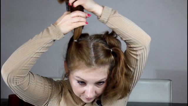 Стрижка _Каскад_ на средние волосы за 10 минут самой себе_Como Cortar El Pelo En Casa, Paso A Paso❤️