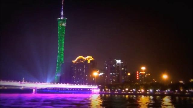 Ночной круиз по жемчужной реке, Гуанчжоу, Китай смотреть онлайн