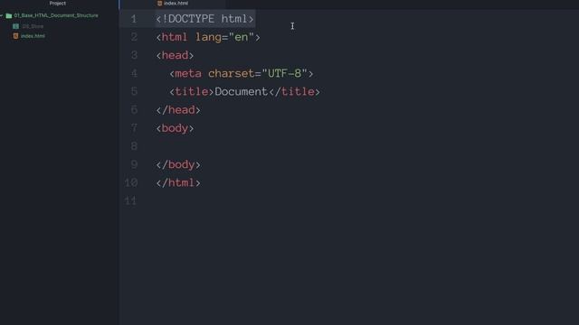 HTML5 #1 Базовая структура HTML документа (Base HTML Document Structure) смотреть онлайн