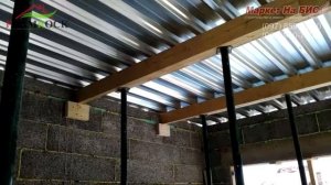 Монолитное межэтажное перекрытие по профлисту и металлическим балкам в Кривом Роге