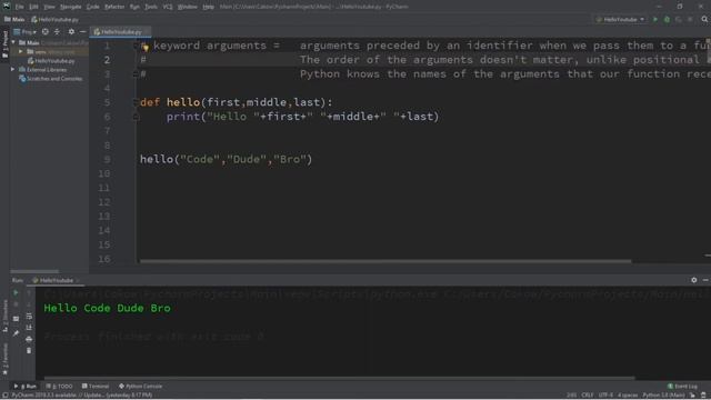 Python keyword arguments ? смотреть онлайн