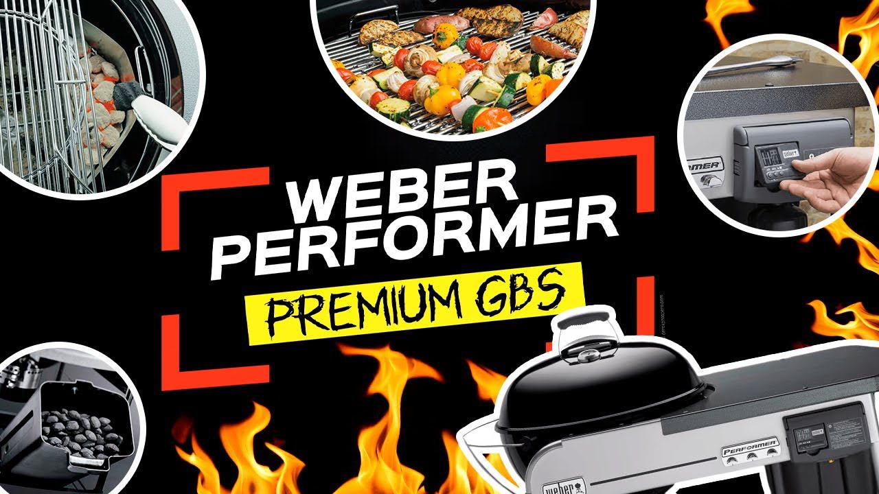 Угольный гриль WEBER Performer Premium GBS. Распаковка и сборка. смотреть онлайн