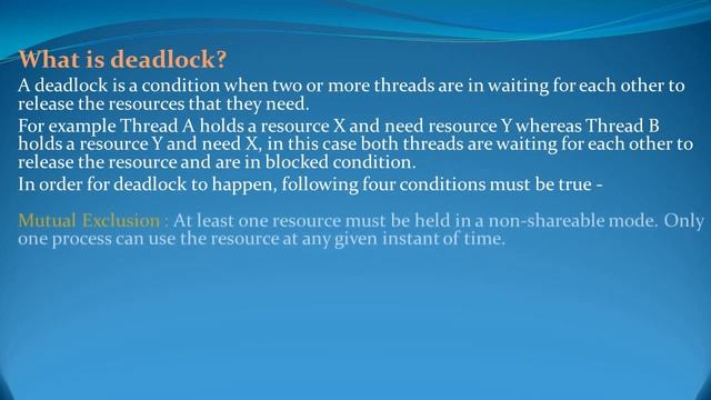 Java Multithreading Interview Questions and Answers for freshers and experienced– Part 4 смотреть онлайн