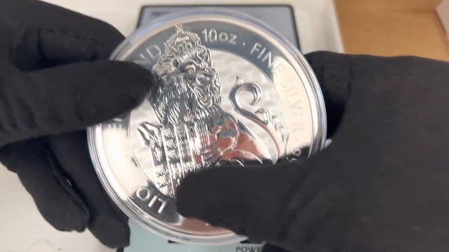 2022 Lion of England, 10 Oz, First in the Tudor Beasts Series, ,10 Pound UK,.9999 silver BU coin смотреть онлайн
