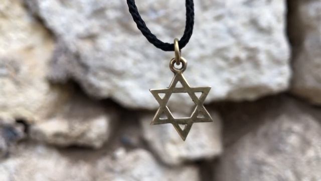 Звезда Давида бронзовый кулон Гексаграмма Печать Соломона Магендавид Шестиконечная Звезда Голиафа смотреть онлайн