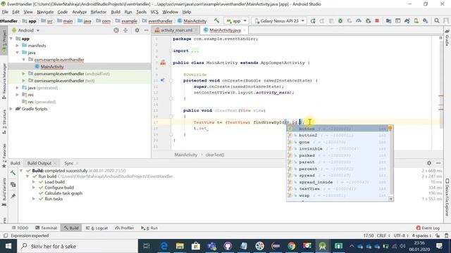 android studio tutorial - Button onclick event смотреть онлайн
