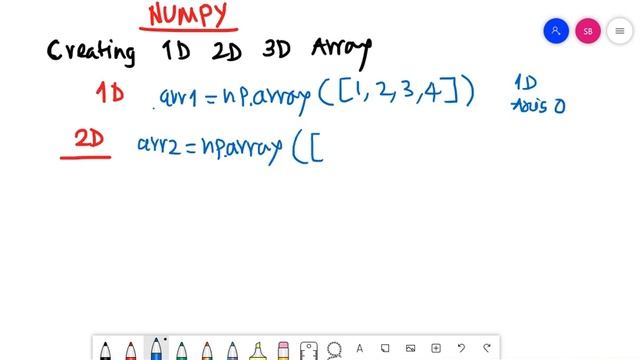 MachineLearning| Creating 1-D, 2-D, 3-D Numpy Array | Concept of Dimensions of Array смотреть онлайн