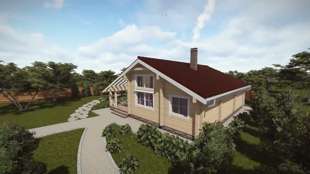 Деревянный дом от компании Аттика-Стиль 146 м2 смотреть онлайн