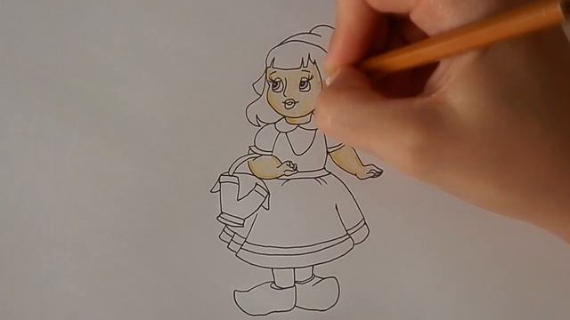Как нарисовать КРАСНУЮ ШАПОЧКУ/281/How to draw RED riding HOOD смотреть онлайн
