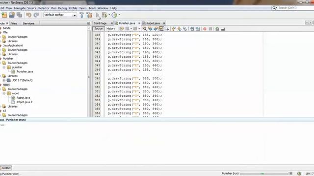 Java Graphics class animation смотреть онлайн