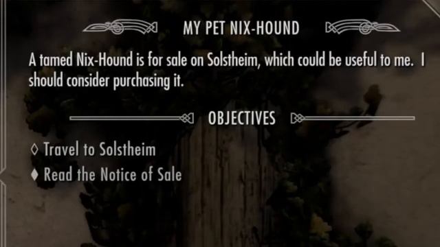 My Pet Nix Hound Skyrim Creation Club смотреть онлайн