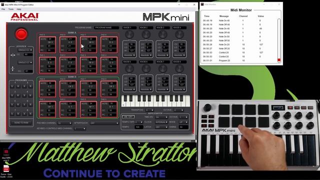 Akai MPK Mini Mk3 Tutorial - Editor Software Overview смотреть онлайн