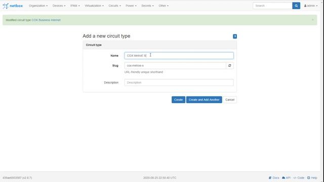 Netbox Circuts DC Connection