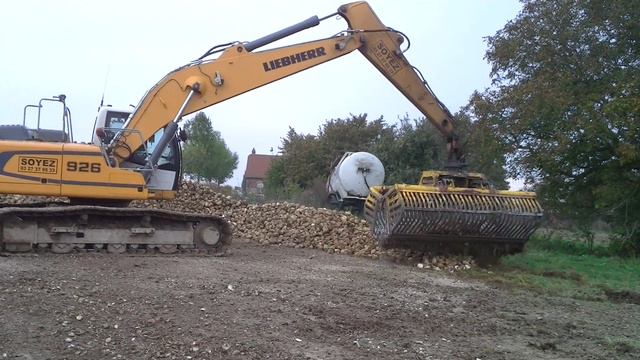 liebherr 926 au chargement de betteraves#2 смотреть онлайн