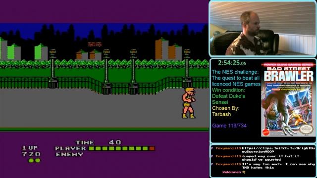 NES Challenge: Game#119: Bad Street Brawler(part 2) смотреть онлайн