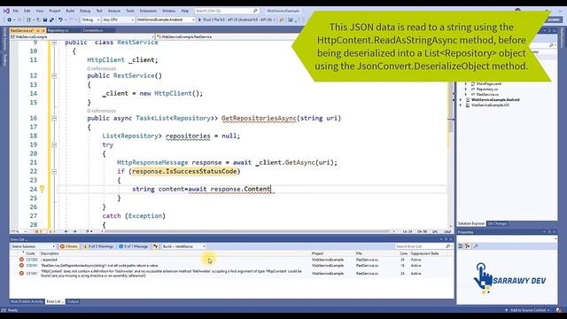 Xamarin Forms - Create/Consume the web service classes смотреть онлайн