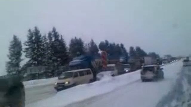 Пробка на Московском шоссе, 05.02.10 смотреть онлайн