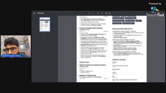 5th Resume Review Session for Data Engineers & Software Engineers: Elevate Your Career! смотреть онлайн