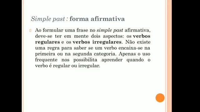 Simple Past / Explicação e atividade смотреть онлайн
