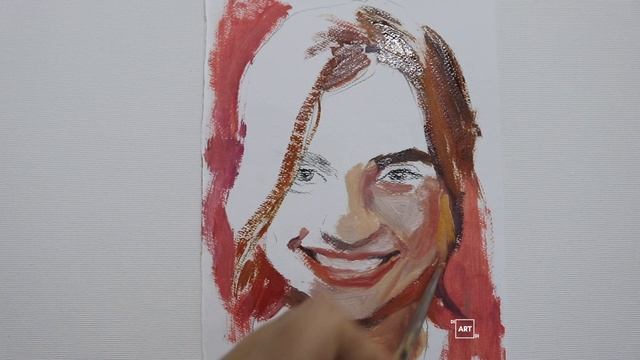 How to paint a face, oil sketch, #123 смотреть онлайн