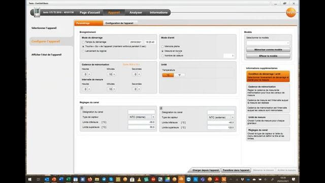 CMI - Configuration des enregistreurs de données Testo 174 et 175 смотреть онлайн