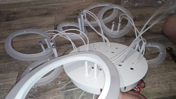 Подробная сборка и установка светодиодной люстры с пультом|Профессиональные советы электрика