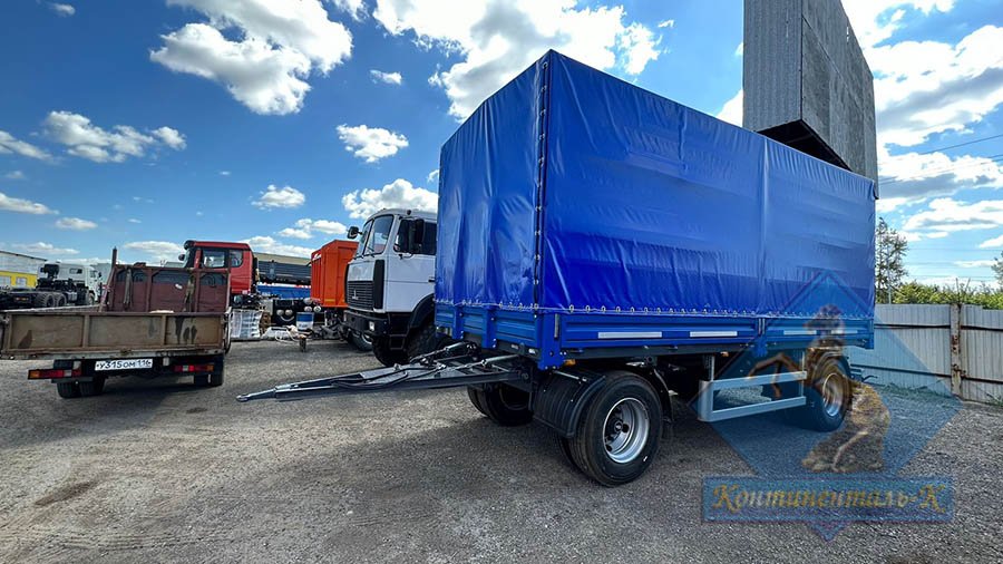 Прицеп бортовой с тент-каркасом - 38 кубов! смотреть онлайн