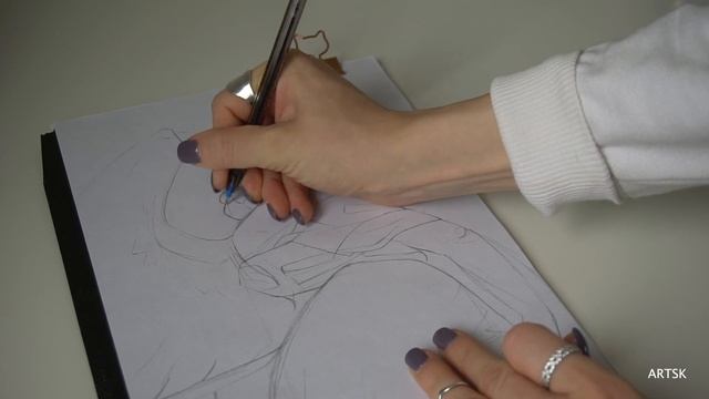 Рисую только двумя цветами. Гризайль. Артск смотреть онлайн