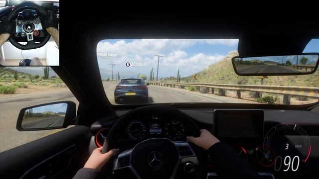 Mercedes-Benz A 45 AMG & Renault Megane - Forza Horizon 5 | Logitech g29 4K gameplay смотреть онлайн