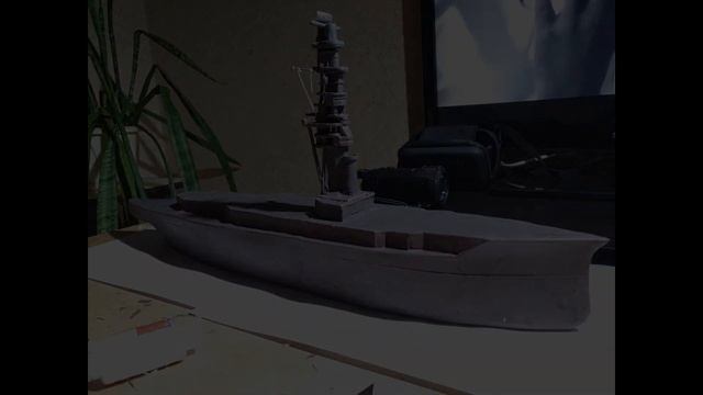 Линкор FUSO из пластилина !!!
