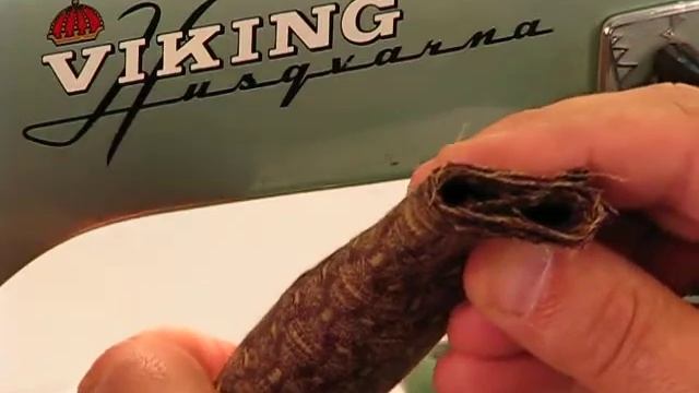 Husqvarna Viking 21-A - 10 Layers of Commercial Grade Upholstery Material смотреть онлайн