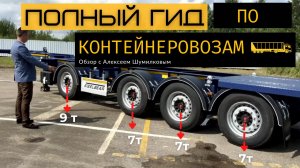 Четырёхосный полуприцеп контейнеровоз STEELBEAR  - ОБЗОР модели PF-41N