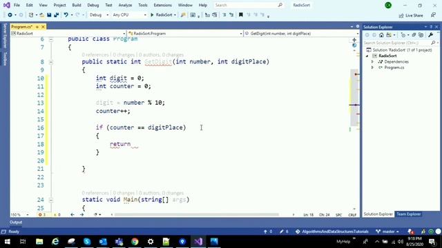 Radix Sort Algorithm || Code in C# || Sortings смотреть онлайн