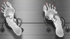 animated feet tickle