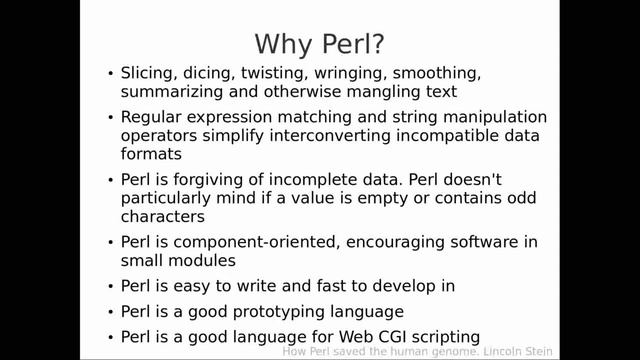 Perl part 1: Introduction to Perl смотреть онлайн
